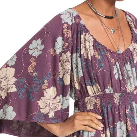 Free people, boho floral top - Picture 4 of 7